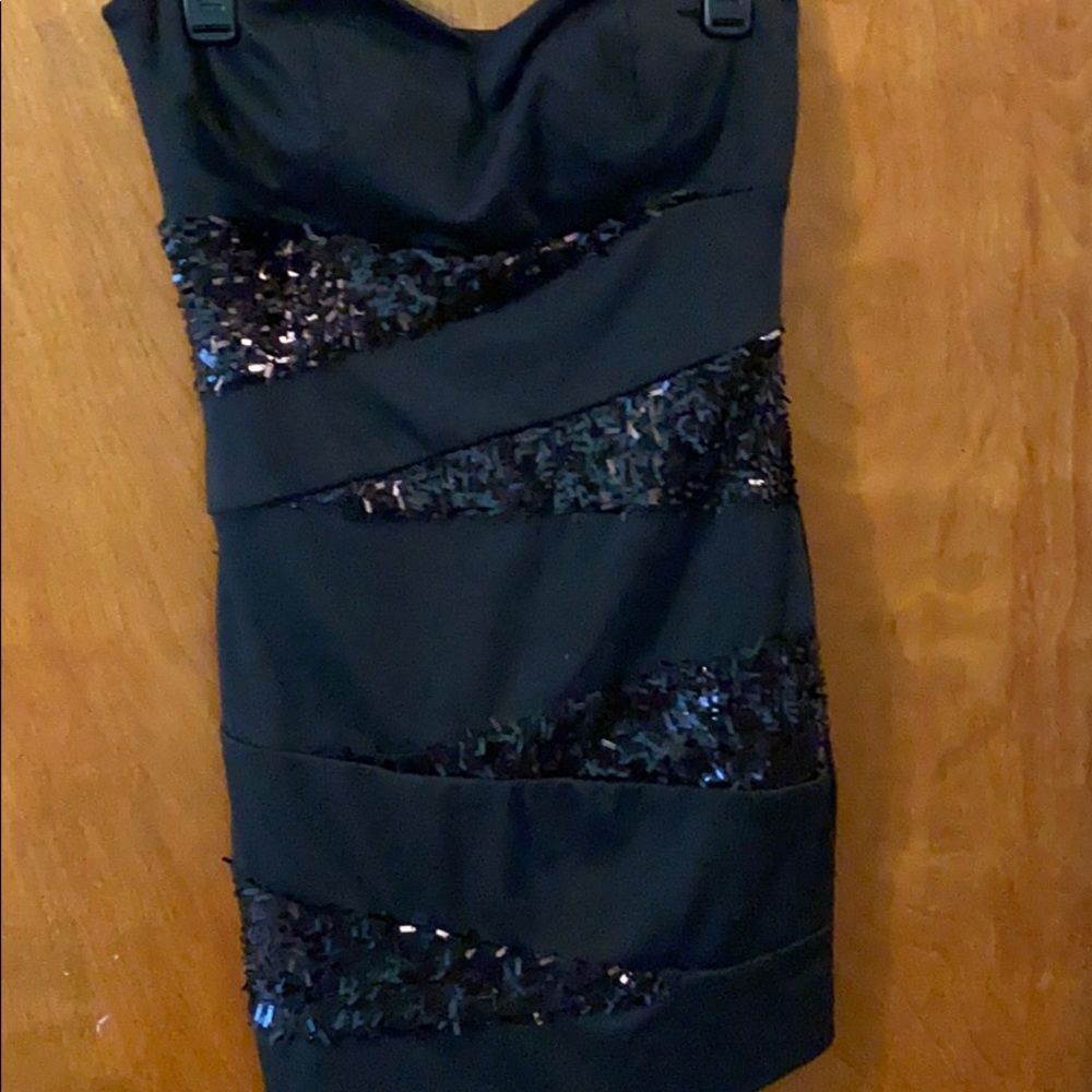 Black mini dress